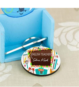 English Teacher Çiçek Tasarım Anahtarlık